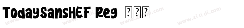 TodaySansHEF Reg字体转换